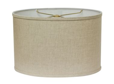 Slant Retro Oval Hardback Lampshade with Washer Fitter, Heather