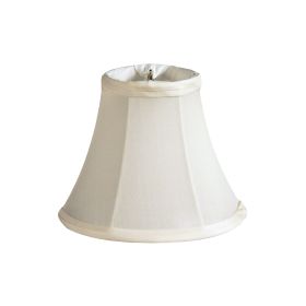 Slant Pure Silk Pongee Chandelier Lampshade with Flame Clip, Egg (Set of 6)