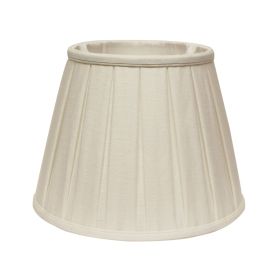 Slant Linen Box Pleat Softback Lampshade with Washer Fitter, White