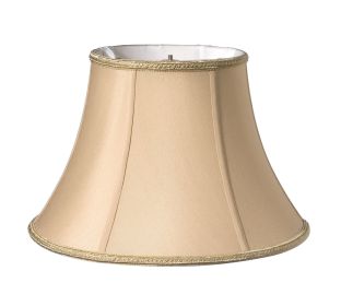 Slant Transitional Oval Softback Lampshade with Washer Fitter, Vintage Gold