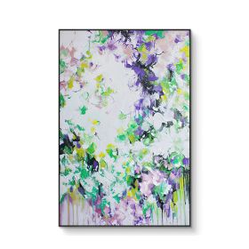 100% Unique Abstract Wall Art Hand Painted Personality Painting Beautiful On Canvas Modern Flower Pictures Home Decoration (size: 75x150cm)