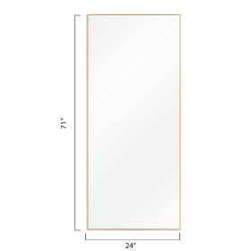 Chic Bathroom/Vanity Mirror (Color: Gold)